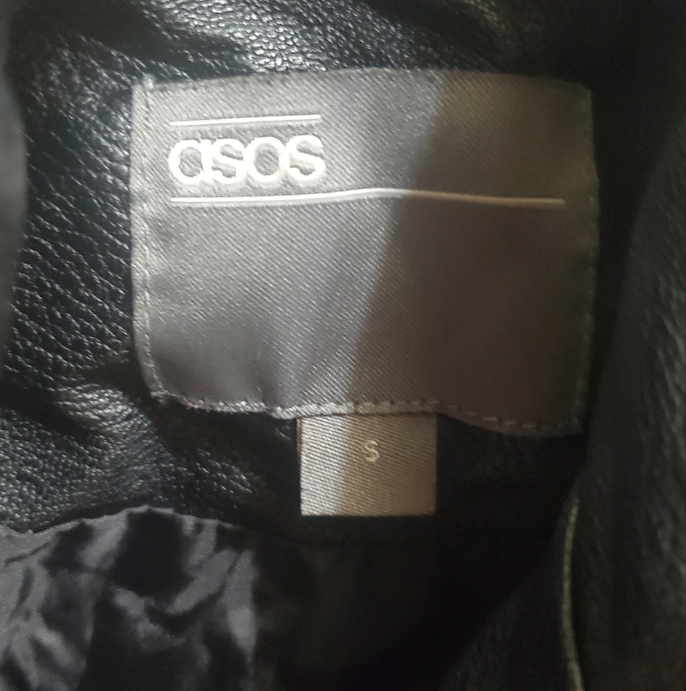 Small ASOS leather jacket - Picture 2 of 9